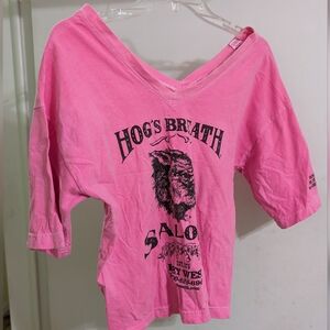 Vintage pink hogs breath saloon one size